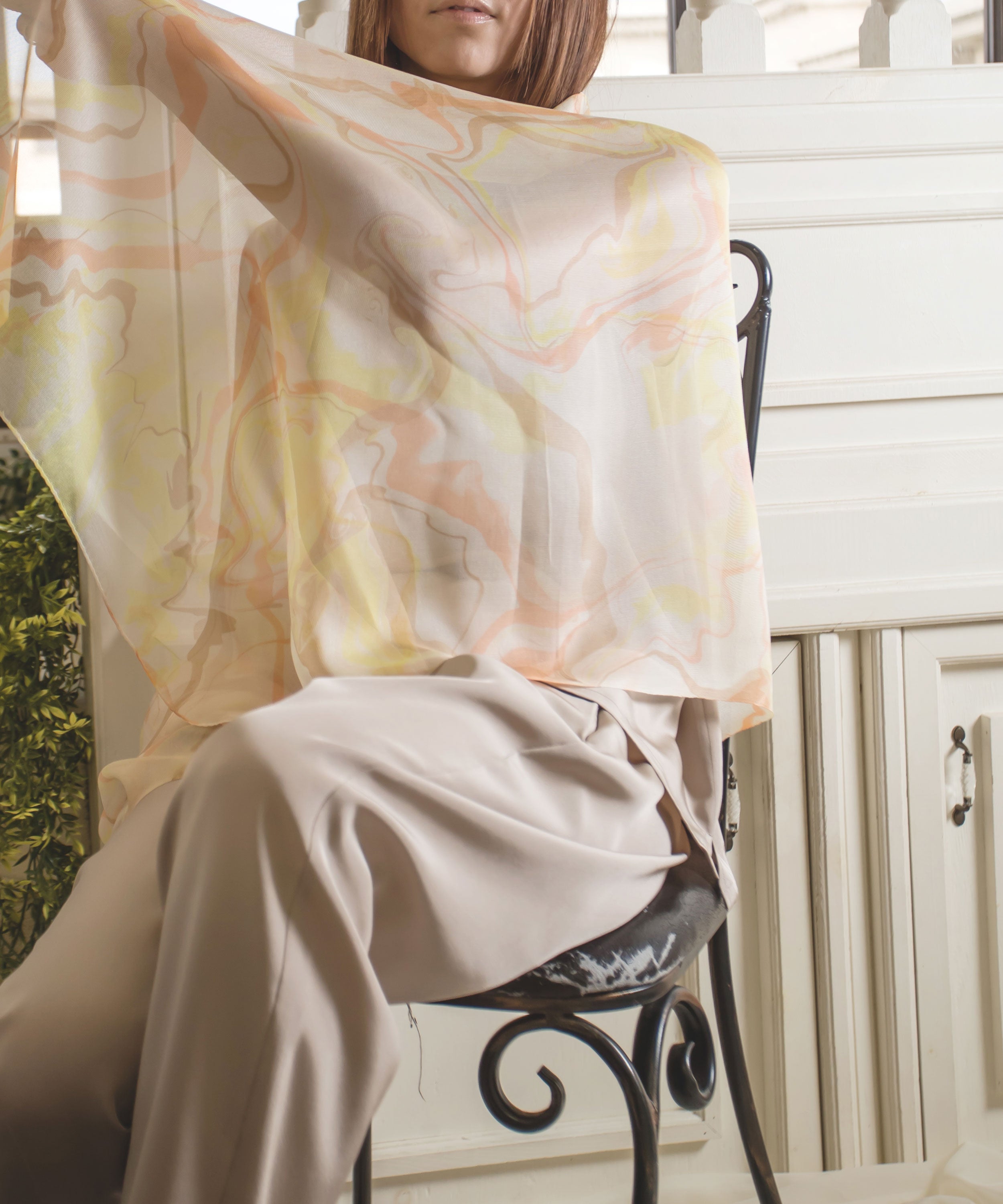 小麦畑と向日葵畑のハーモニーストール