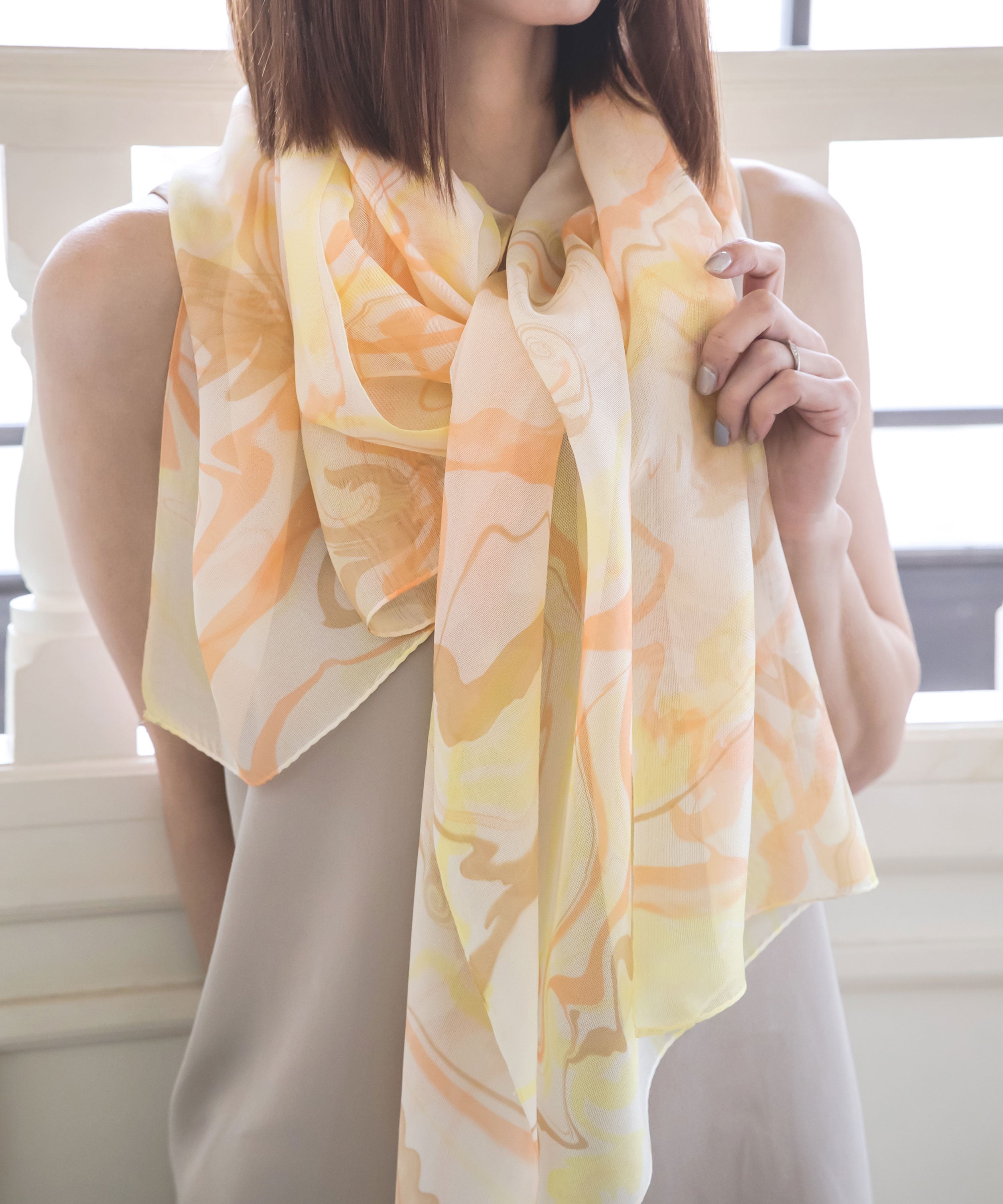 小麦畑と向日葵畑のハーモニーストール