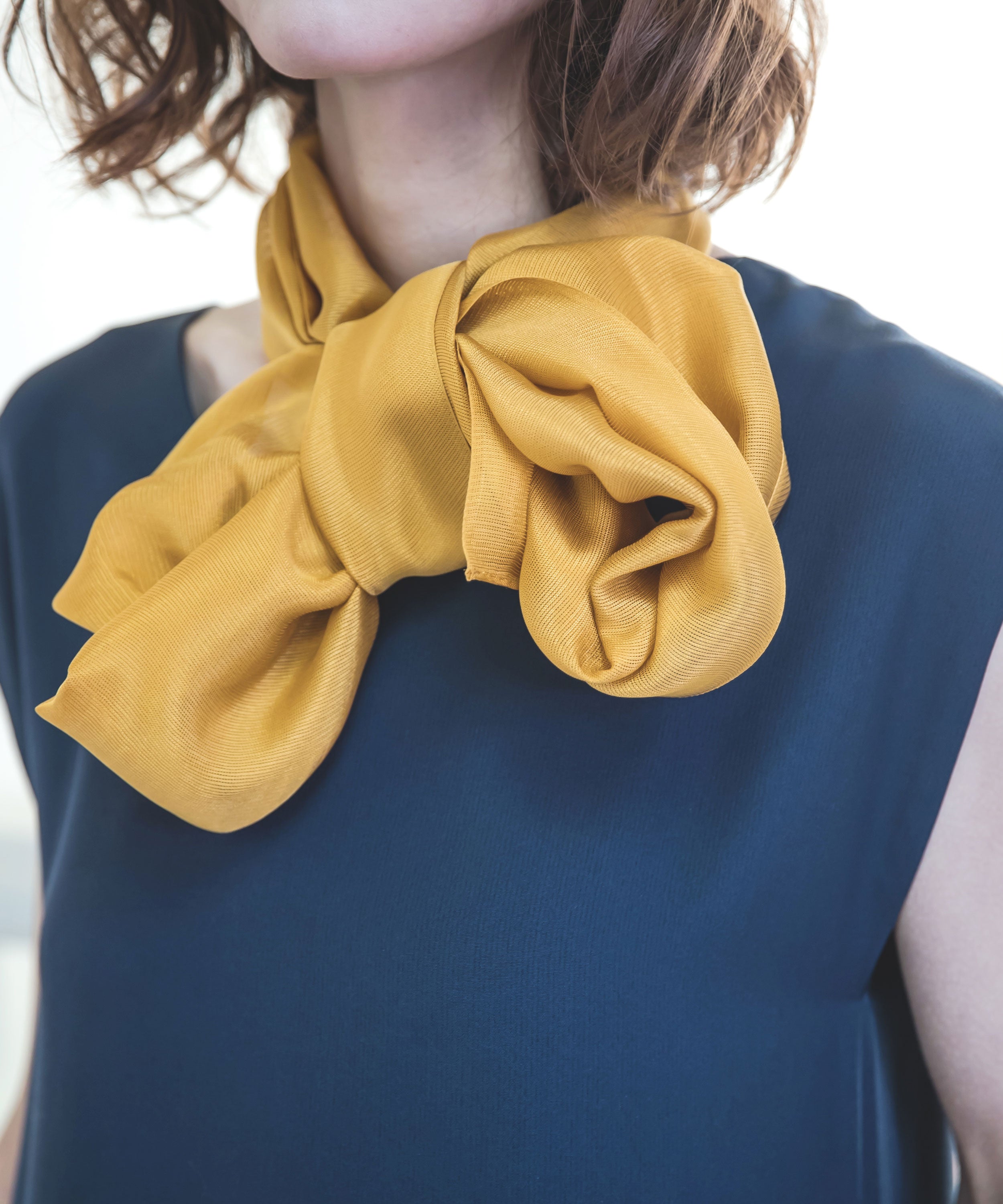 きらめく絽の色無地シルクストール スリム