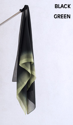 ROSHA BLACK/ゼブラ織バイカラー 緑