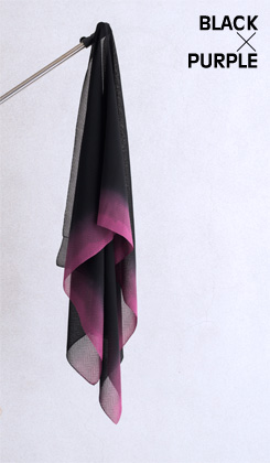 ROSHA BLACK/ゼブラ織バイカラー 紫