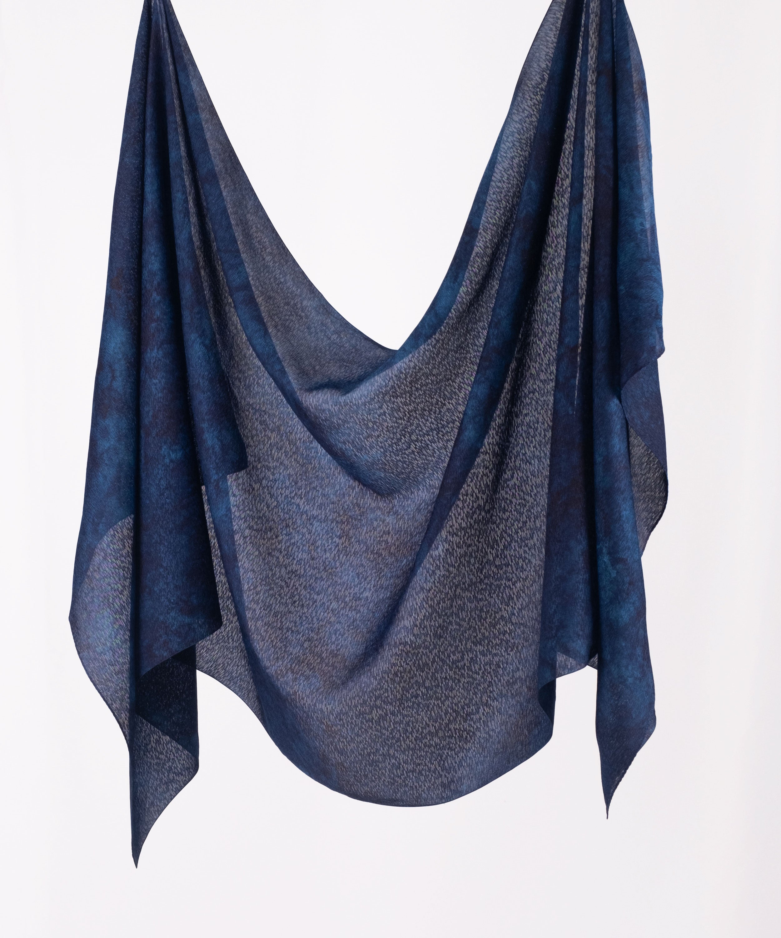 Premium Deep Japan Blue 藍染シルクストール