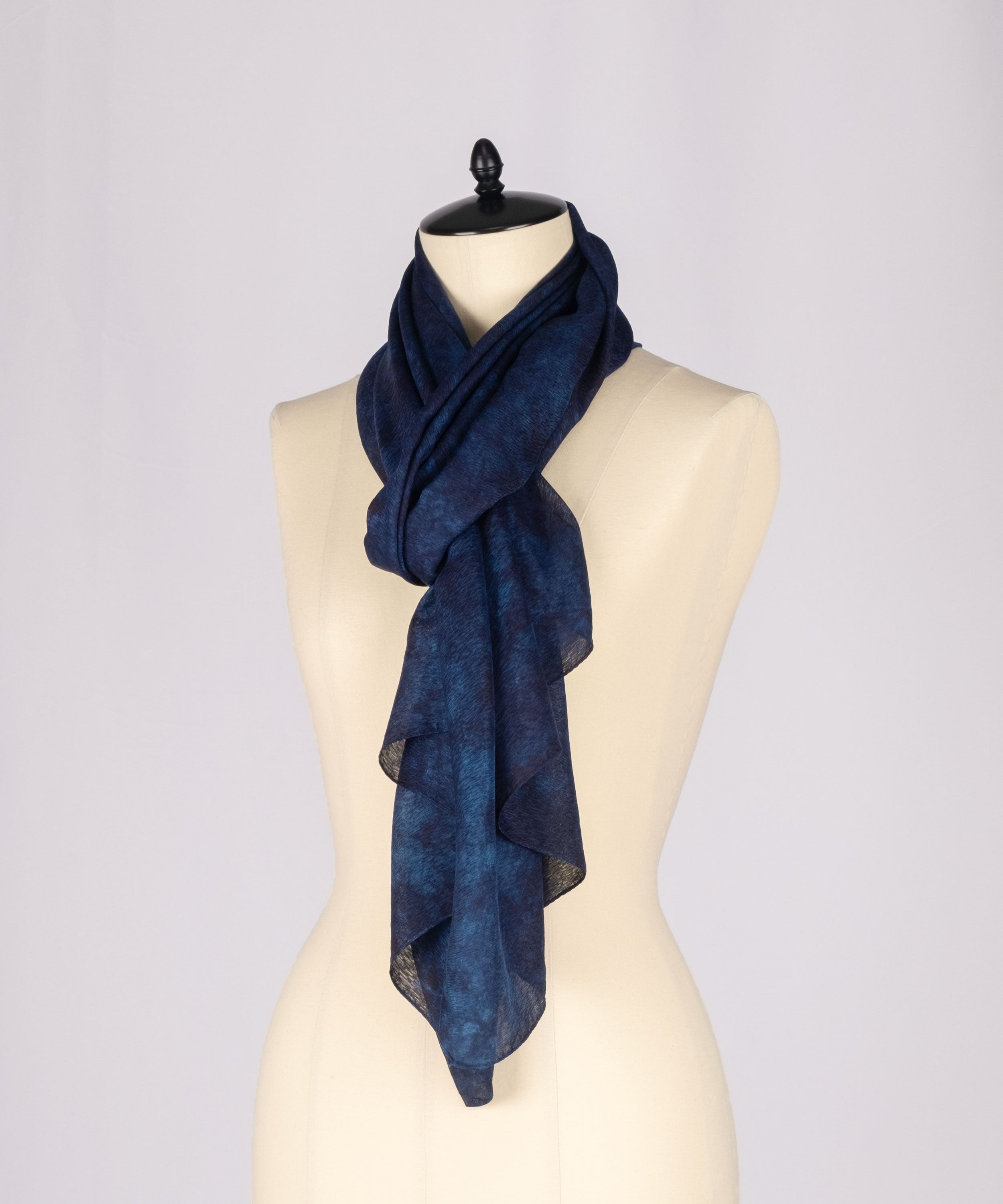 Premium Deep Japan Blue 藍染シルクストール