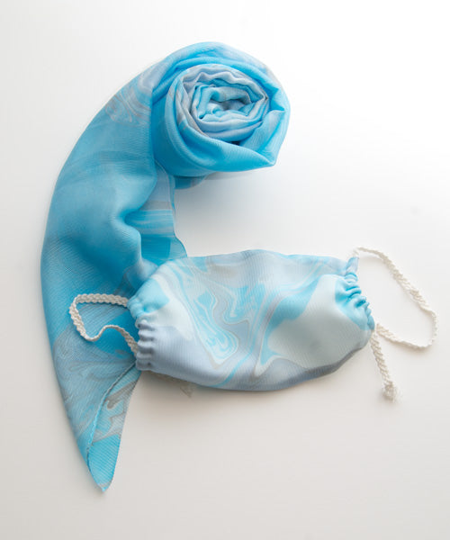candy silk mask 墨流し染
