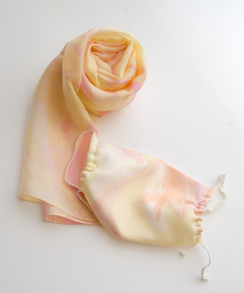 candy silk mask 墨流し染